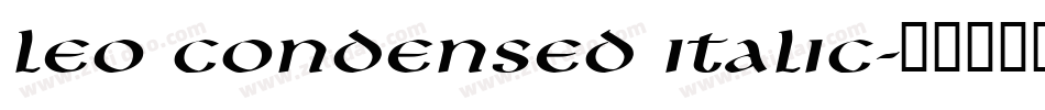 Leo Condensed Italic字体转换